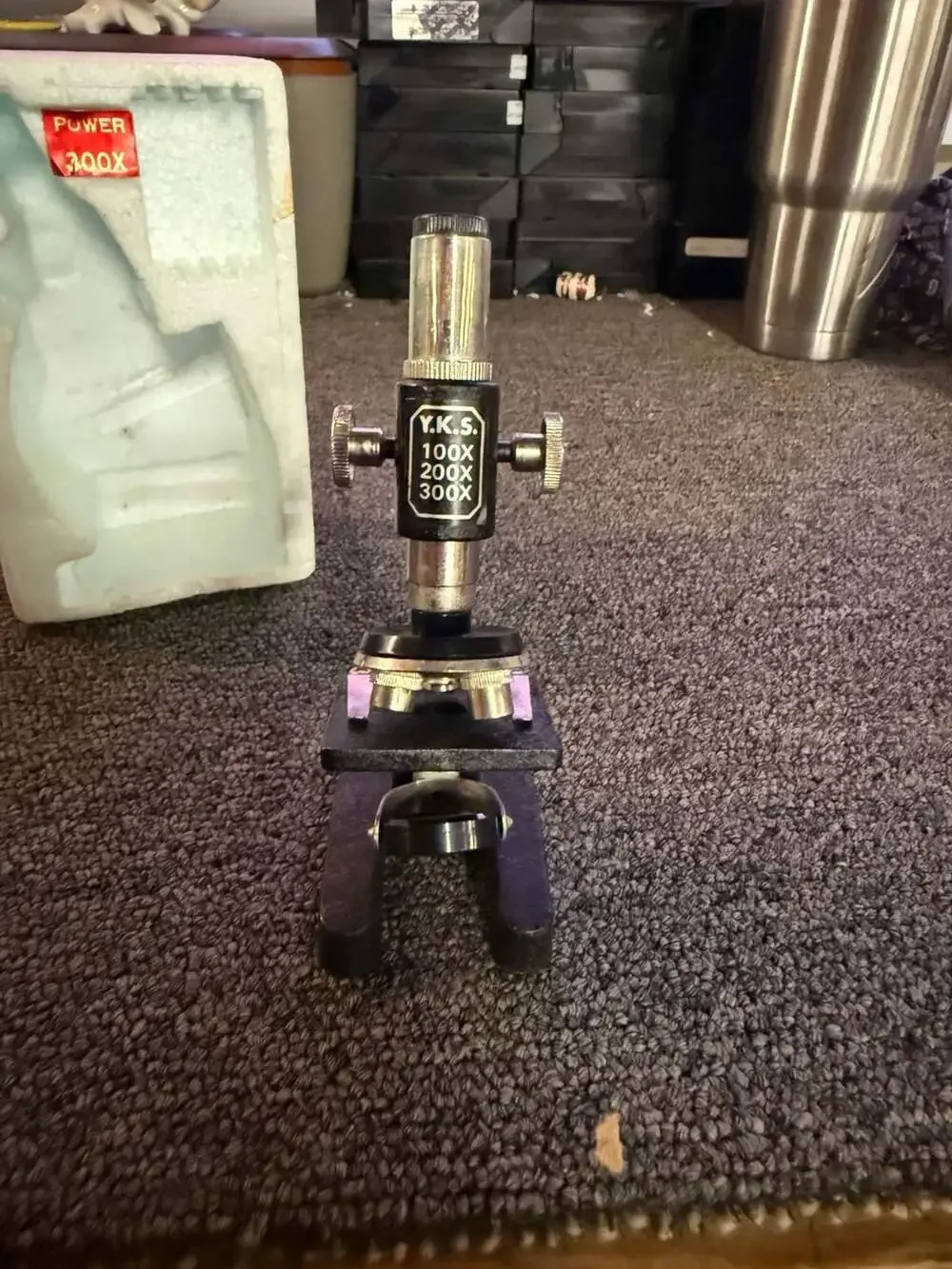 Vintage Mighty Research Microscope Junior No. 102 300x Toy with Original Box